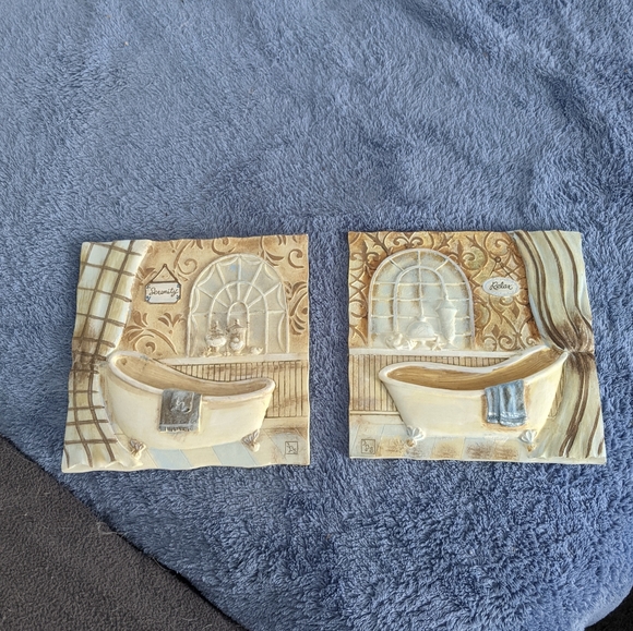 Bathroom plaques